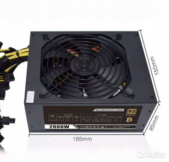 Блок питания 2000W тихий