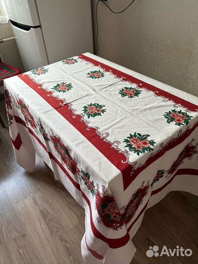 Скатерти в ассортименте - лен, плюш, велюр СССР