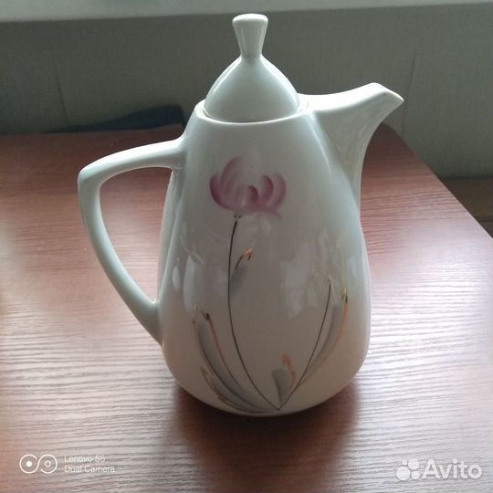 Кофейный сервиз и конфетница Рига PFF, винтаж