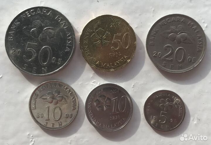 Малайзия монеты