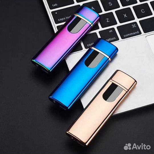 USB зажигалка металлическая подарочная