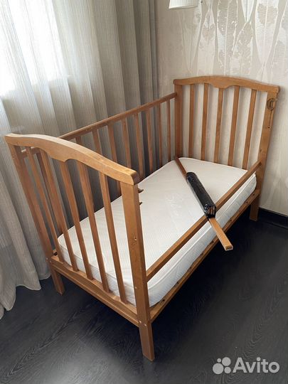 Детская кровать с новым матрасом