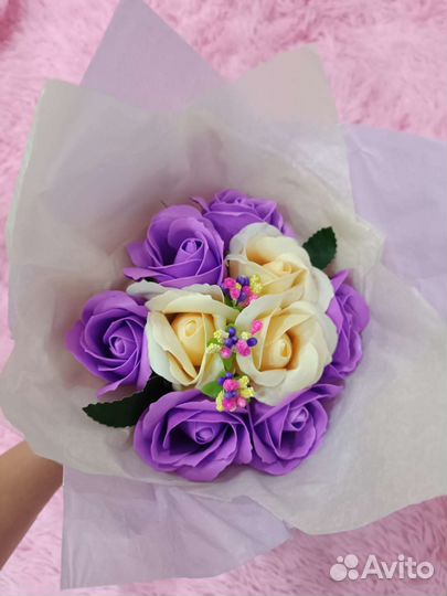 Букет цветов из мыла