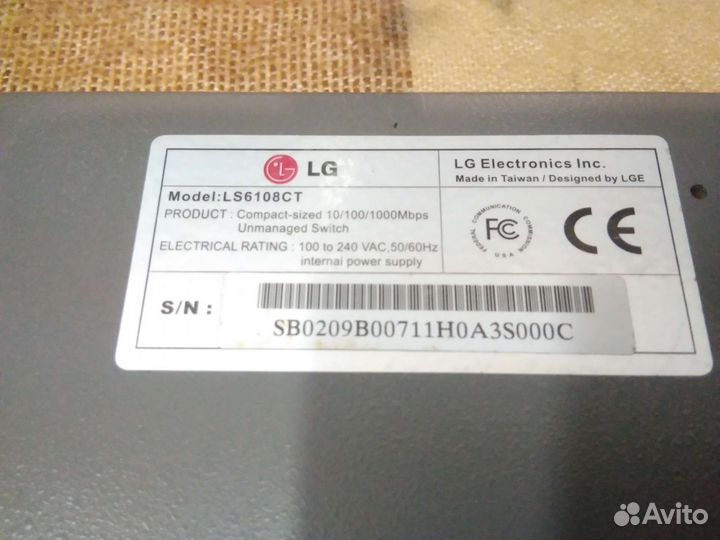 Коммутатор LG ls6108ct
