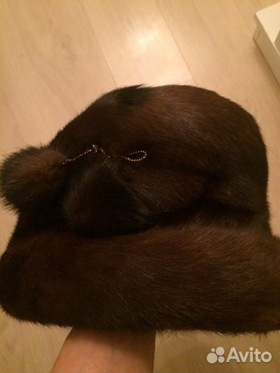 Шапки,Шарфы,Шляпка норковая,вязаный комплект