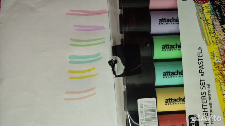 Текстовыделители (цвет пастель)