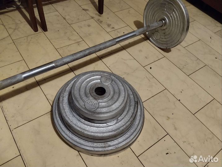 Штанга гриф блины