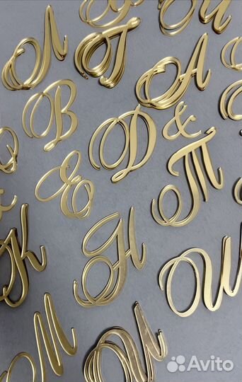 Инициалы топперы буквы в наличии