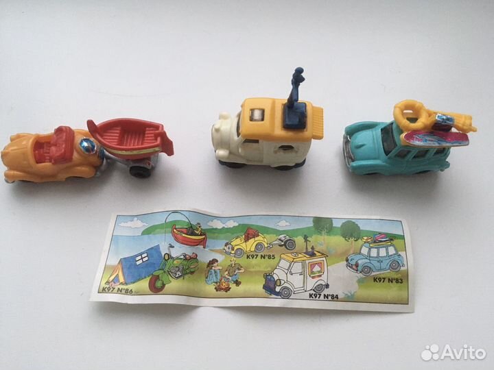 Игрушки из киндер сюрприза 90х годов