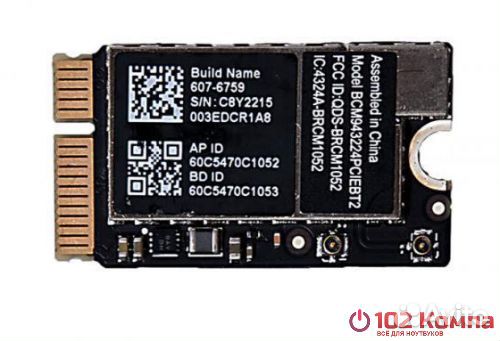 Плата WiFi-AirPort Bluetooth BCM943224pciebt2 для