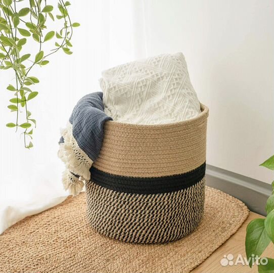 Корзина плетеная для хранения новая