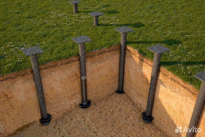 Винтовая Свая 108 1500 мм