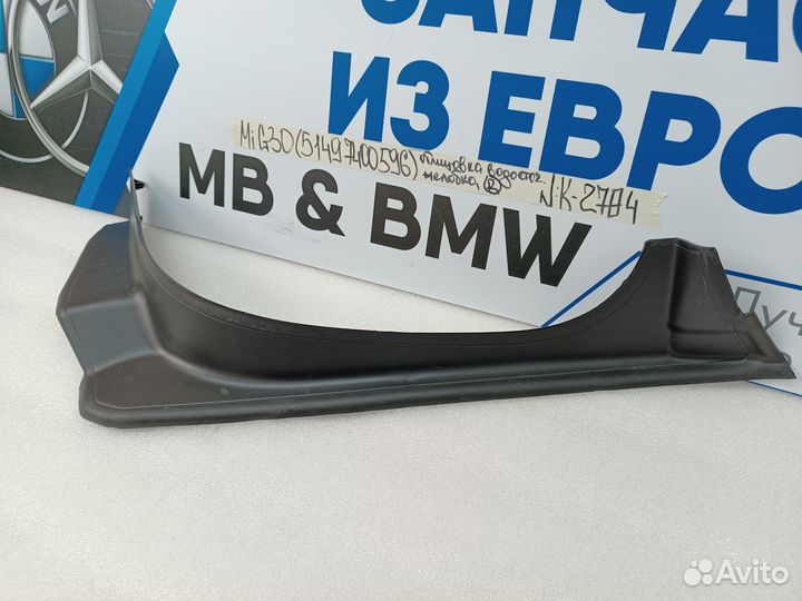 Облицовка водосточного желобка правая BMW 5 G30