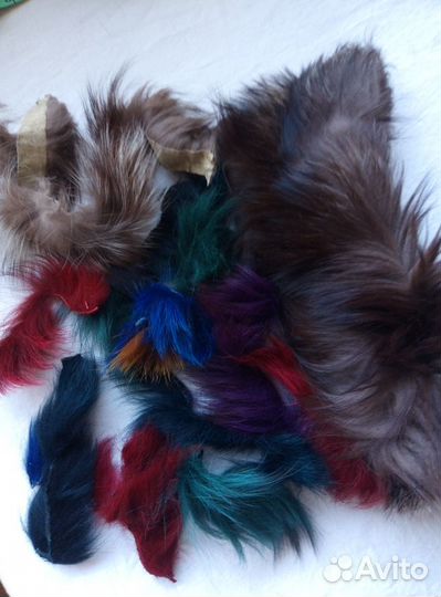 Меховые обрезки для рукоделия