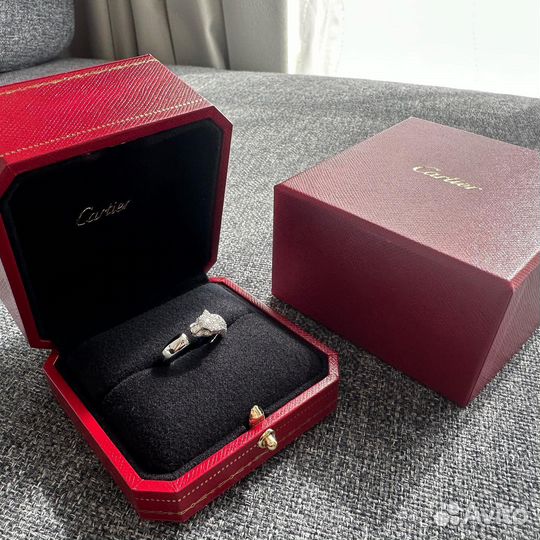 Cartier panthere кольцо в обсыпке