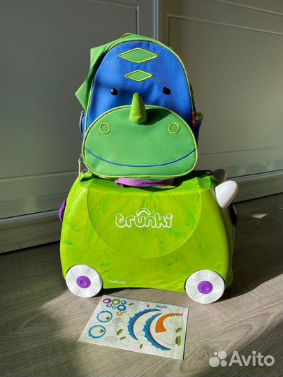 Детский чемодан trunki и рюкзак