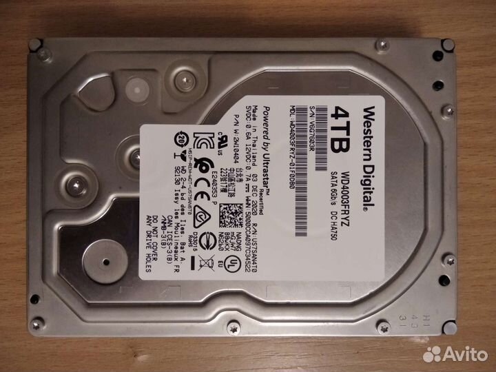 Жесткий диск WD HDD 4TB