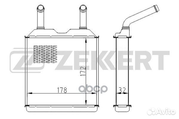 Радиатор отопителя / Теплообменник печки MK5001