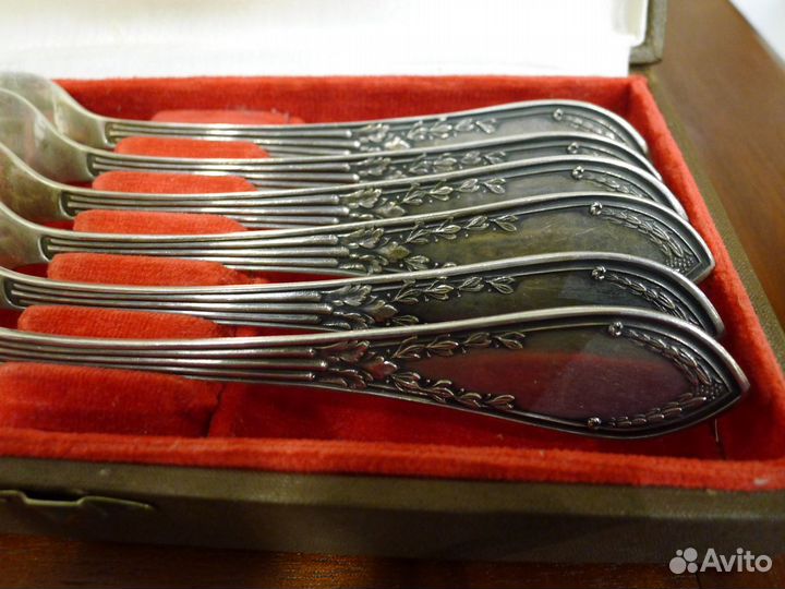 Вилки Платиноприбор 6 шт., серебро 875 до 1941 г