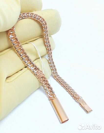 Золотой браслет Ажурный, полновесный, замок коробочка, длина 17 см, вес 5,17г