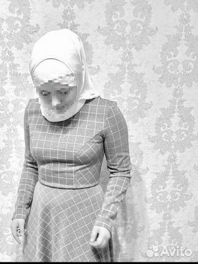 Платье теплое длинное 44