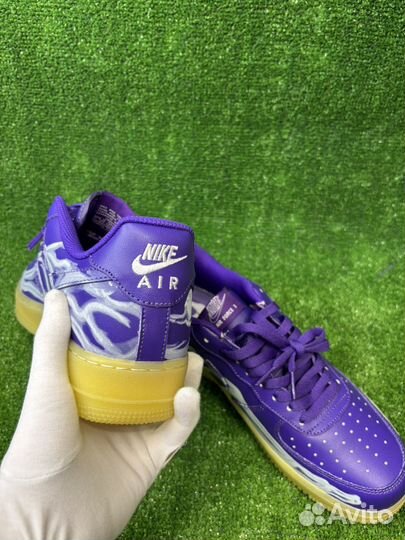Nike Air Force 1 skeleton purple