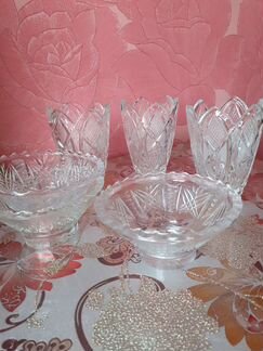 Вазы хрустальные