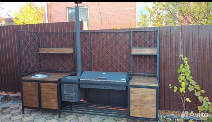 Мангальная зона лофт