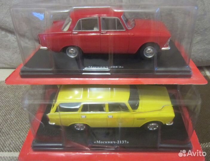 Модель автомобиля Москвич 1:24 Ашет