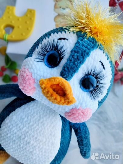 Пингвин вязаный