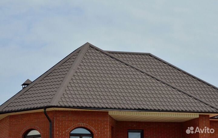 Кровельный профиль Монтеррей пэ 0.45мм - 8019