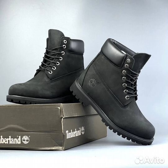 Ботинки Timberland зимние черные