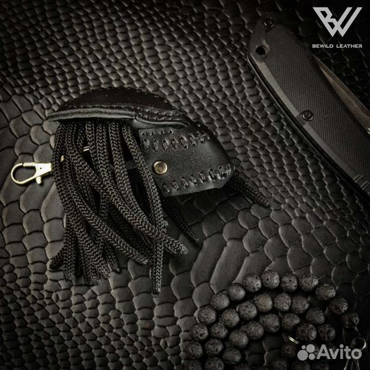 Брелок кожаный Хищник (Predator)