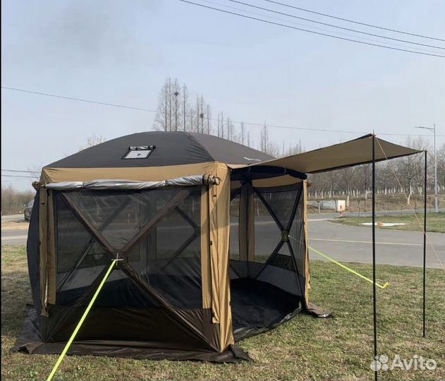 Шатер с 1 входом 360*360 с выходом под печь