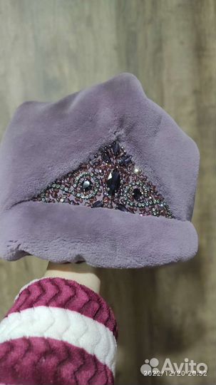 Шапка зимняя меховая женская