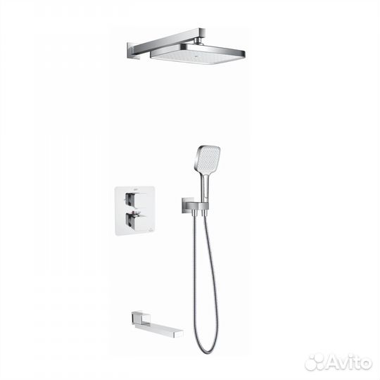 Душевая система с термостатом встраиваемая Rose R