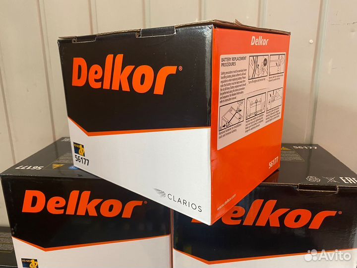 Аккумулятор delkor 56177 61Ач Форд, Опель, Шевроле