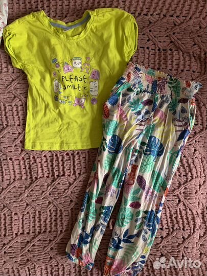 Пакет одежды летней на девочку 110 см