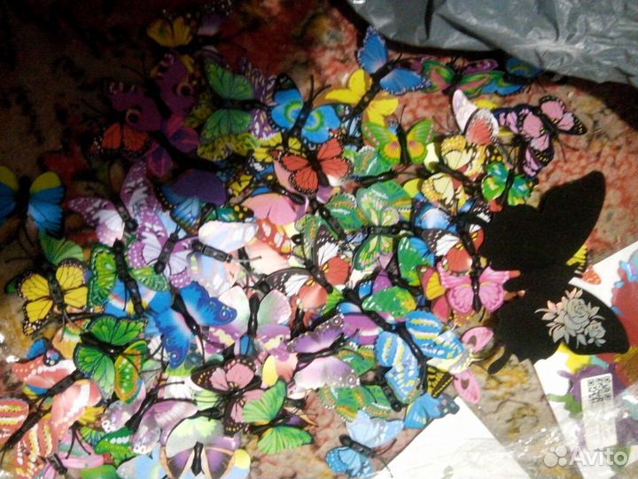Бабочки пластик