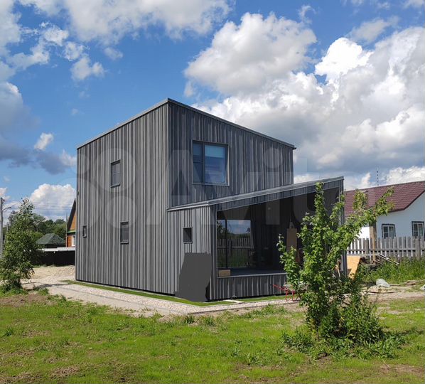 Коттедж 113,5 м² на участке 13 сот.