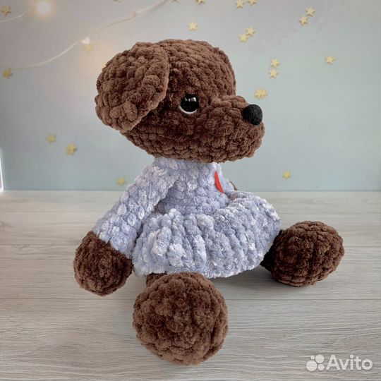 Собачка вязаная ручной работы