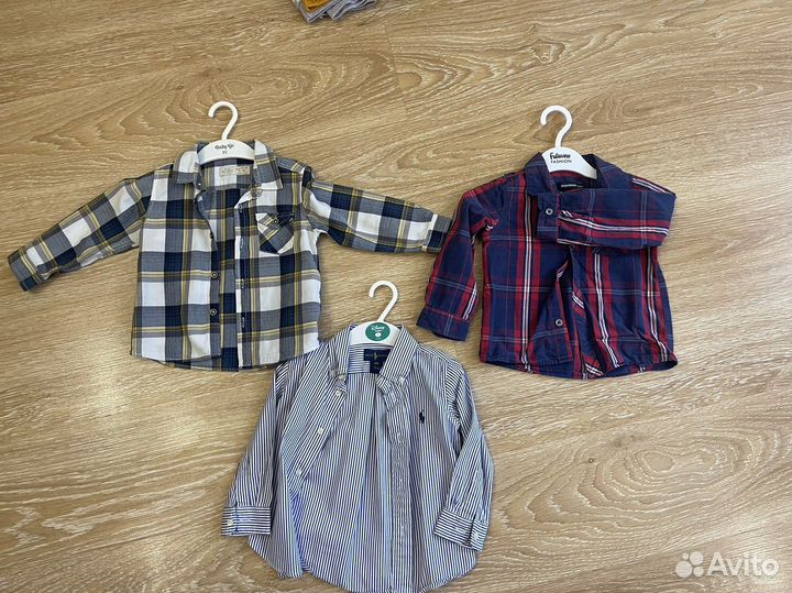 Пакет рубашек для мальчика (Zara, Ralph Lauren )
