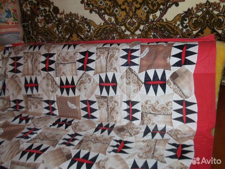 Лоскутное покрывало с наволочкой