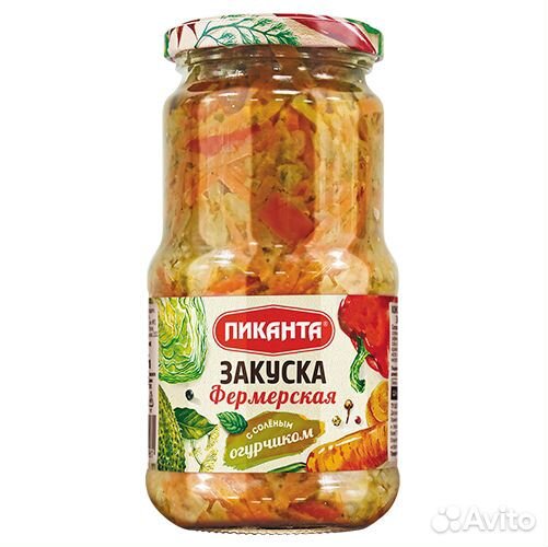 Консерва Закуска Пиканта Фермерская 530г