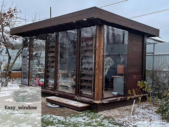 Мягкие окна для террас и беседок