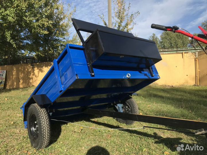Прицеп мотоблока ПМ-500 R10 с/х шина 5.00-10