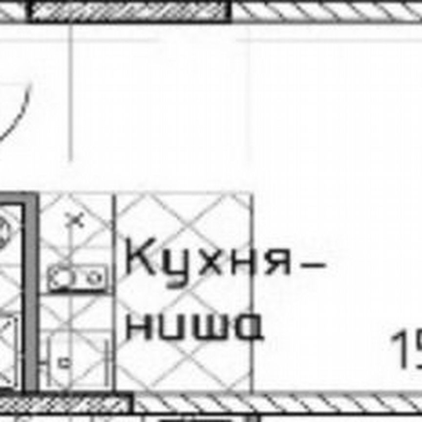 Квартира-студия, 22,9 м², 13/13 эт.