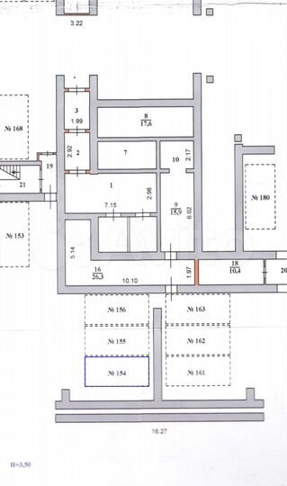 Машиноместо, 11 м²