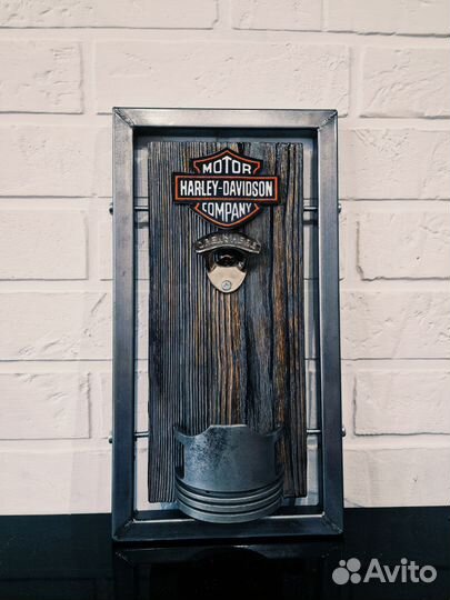 Кастомная пивная открывашка Harley Davidson