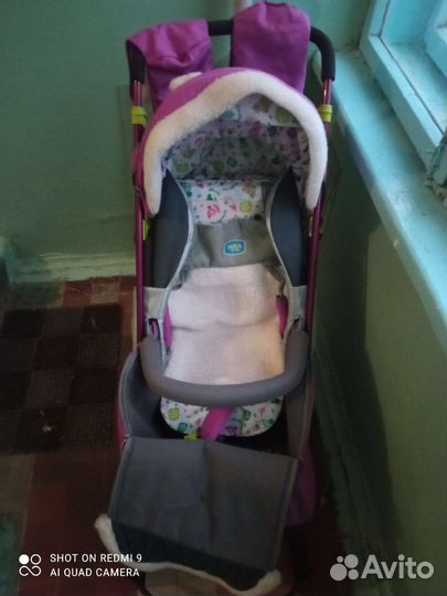 Детские санки коляска с колесами